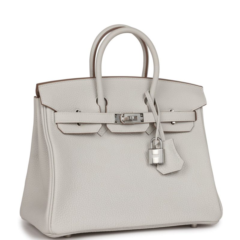 Hermes Birkin 25 Gris Pale Togo Palladium Hardware - Image 2
