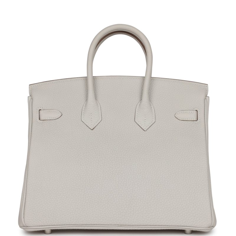 Hermes Birkin 25 Gris Pale Togo Palladium Hardware - Image 4