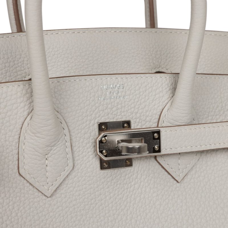 Hermes Birkin 25 Gris Pale Togo Palladium Hardware - Image 6