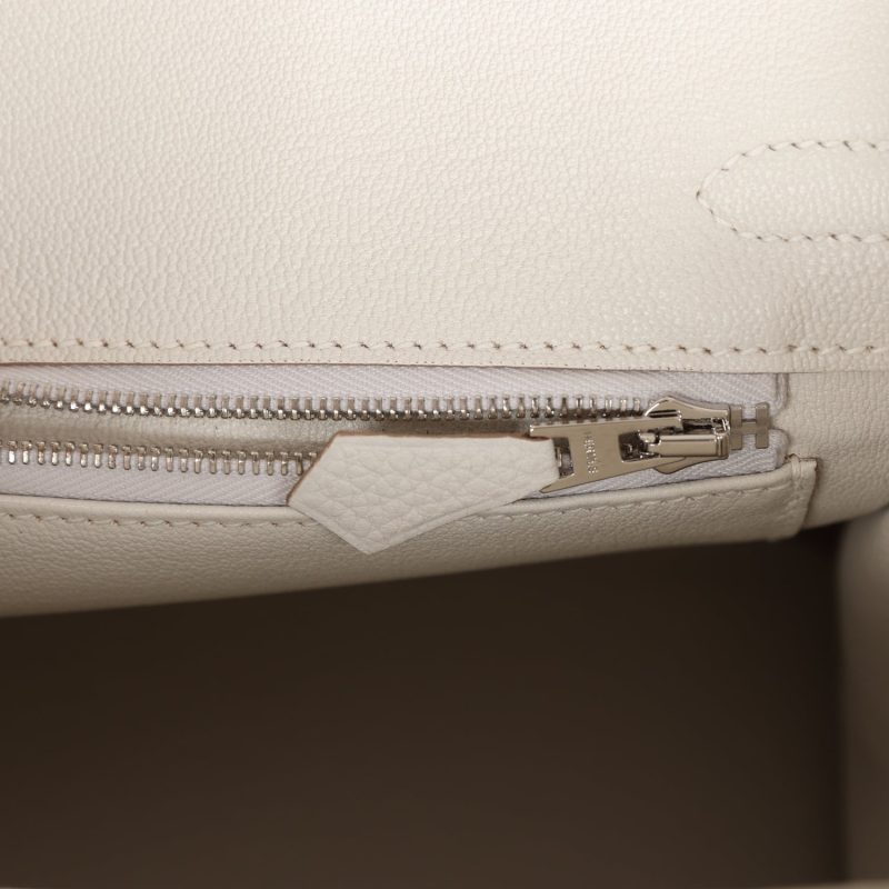 Hermes Birkin 25 Gris Pale Togo Palladium Hardware - Image 8