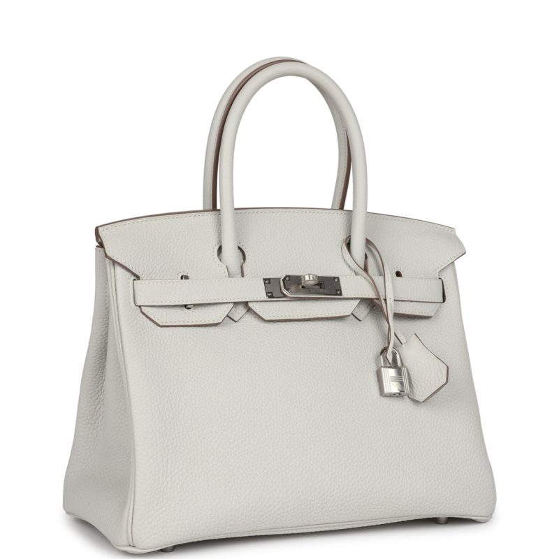 Hermes Birkin 30 Gris Pale Togo Palladium Hardware - Image 2