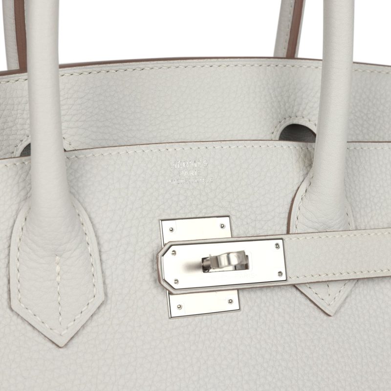 Hermes Birkin 30 Gris Pale Togo Palladium Hardware - Image 6