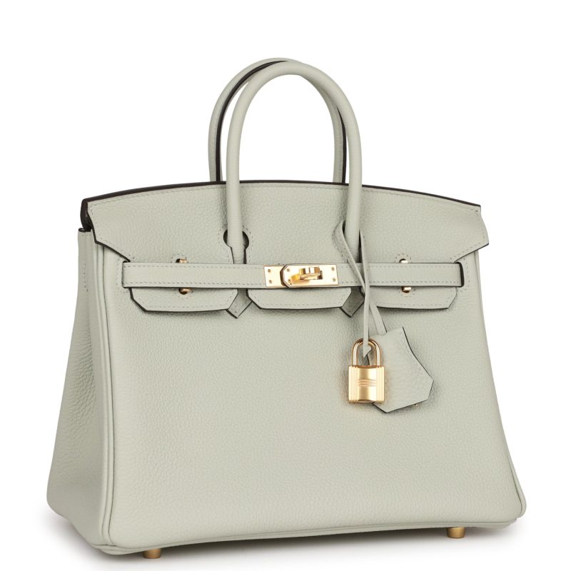 Hermes Birkin 25 Gris Neve Togo Gold Hardware - Image 2