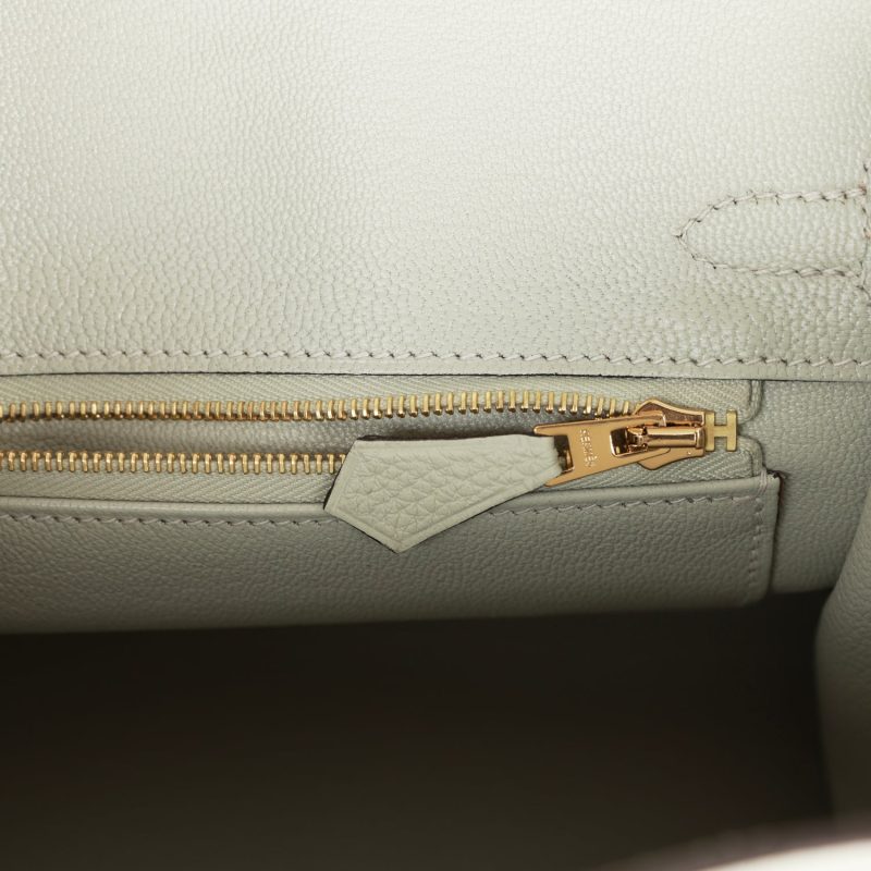 Hermes Birkin 25 Gris Neve Togo Gold Hardware - Image 8