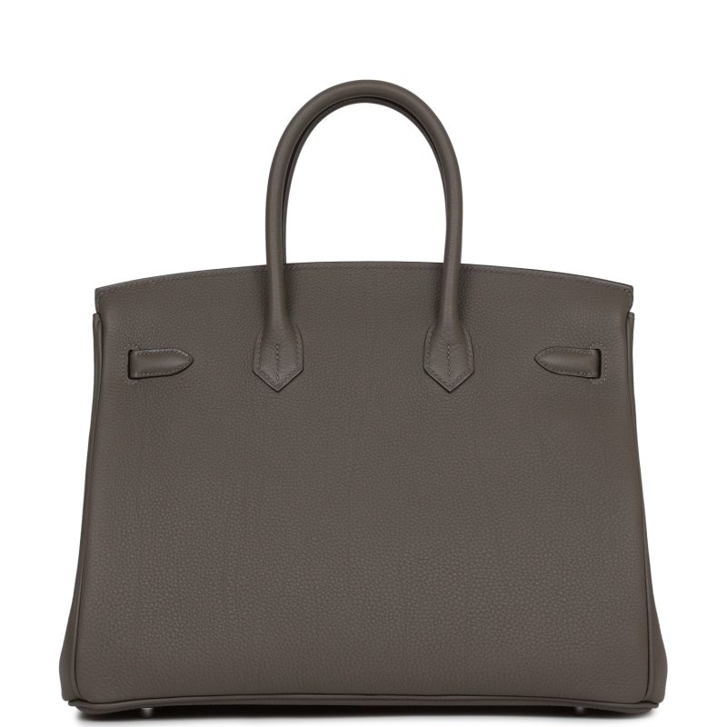 Hermes Birkin 35 Gris Meyer Togo Palladium Hardware - Image 4