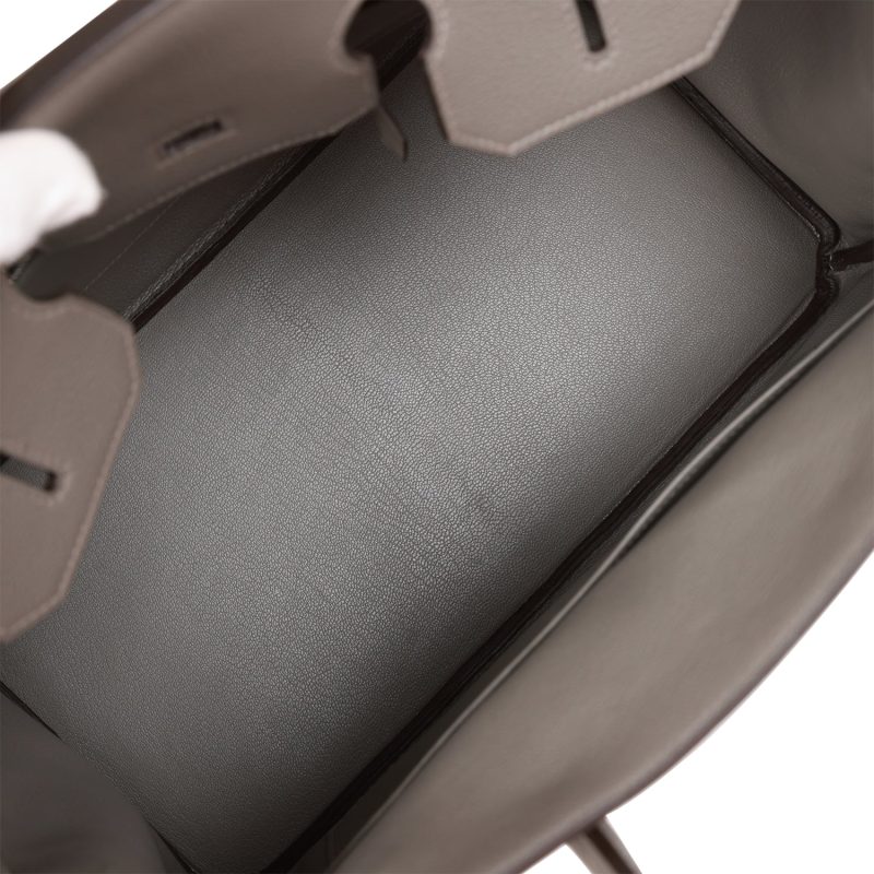 Hermes Birkin 35 Gris Meyer Togo Palladium Hardware - Image 7