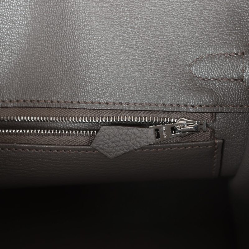 Hermes Birkin 25 Etain Togo Palladium Hardware - Image 8
