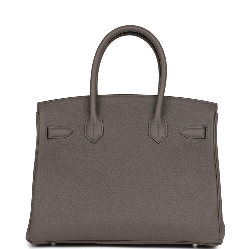 Hermes Birkin 30 Etain Togo Palladium Hardware - Image 4
