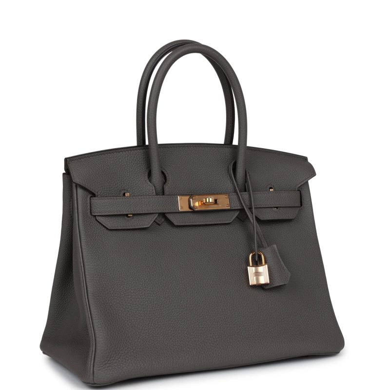 Hermes Birkin 30 Etain Togo Rose Gold Hardware - Image 2