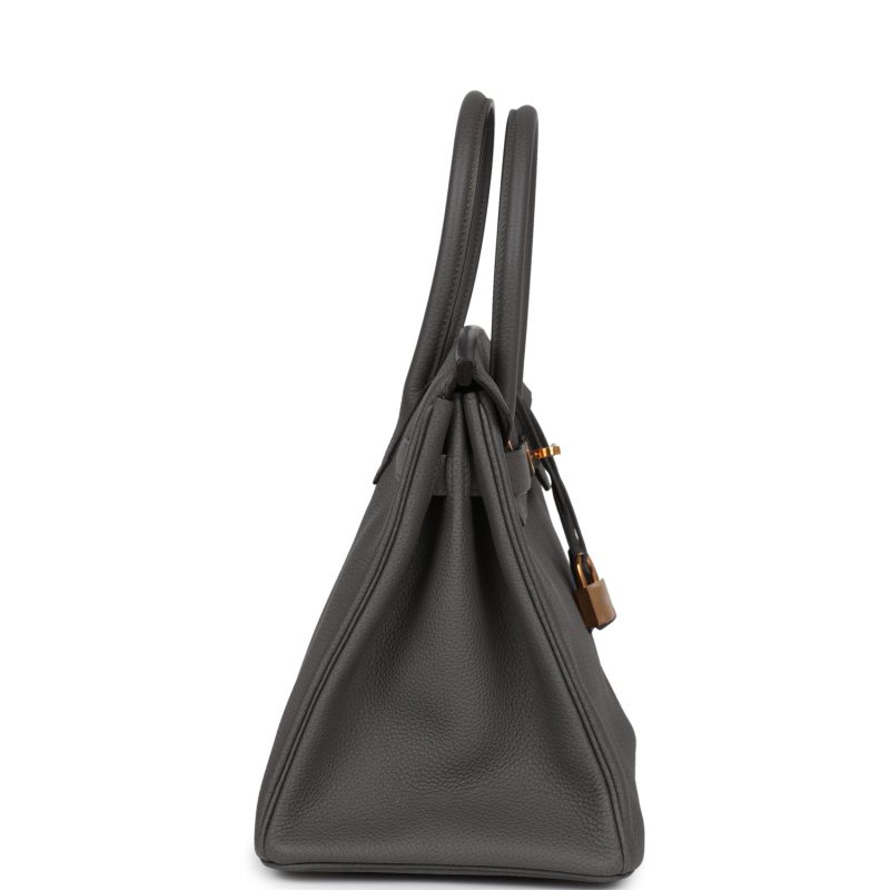 Hermes Birkin 30 Etain Togo Rose Gold Hardware - Image 3