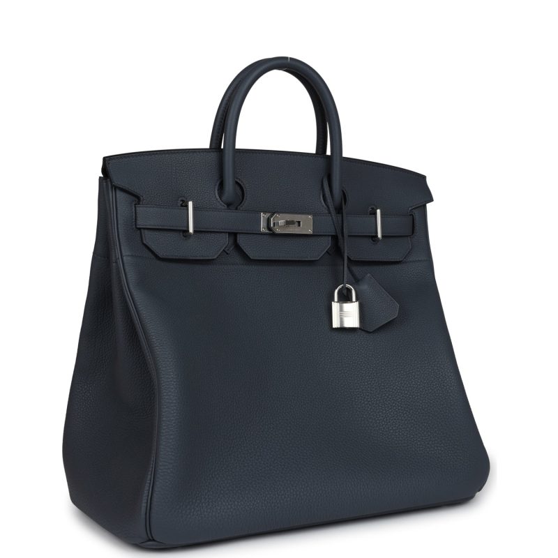 Hermes HAC Birkin 40 Gris Misty Togo Palladium Hardware - Image 2