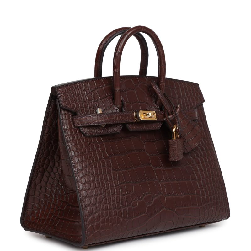 Hermes Birkin Sellier 20 Havane Matte Alligator Gold Hardware - Image 2