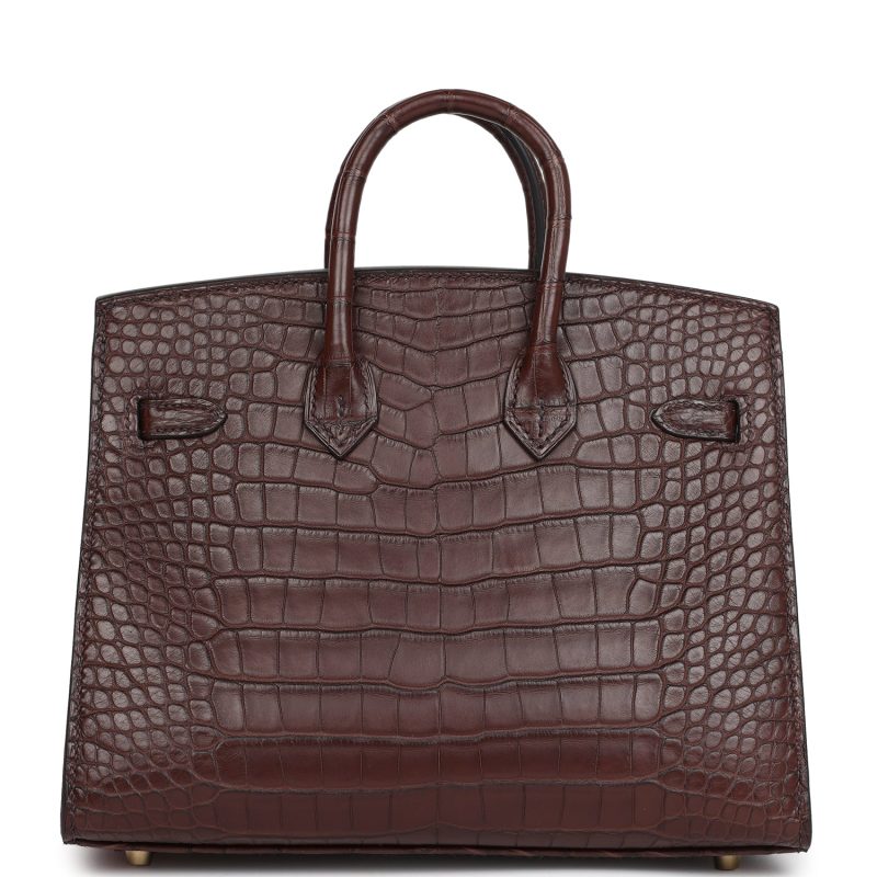 Hermes Birkin Sellier 20 Havane Matte Alligator Gold Hardware - Image 4