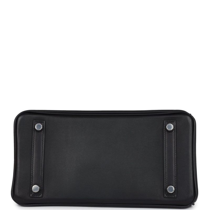Hermes Limited Edition Birkin Rock 25 Black Volupto Palladium Hardware - Image 7