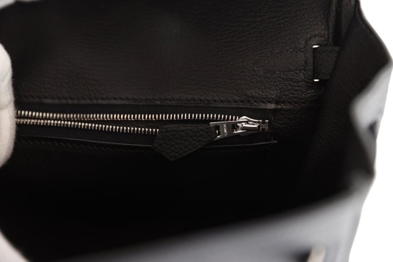 Hermes Birkin 25 Black Togo Palladium Hardware - Image 8