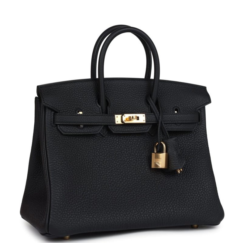 Hermes Birkin 25 Black Togo Gold Hardware - Image 2