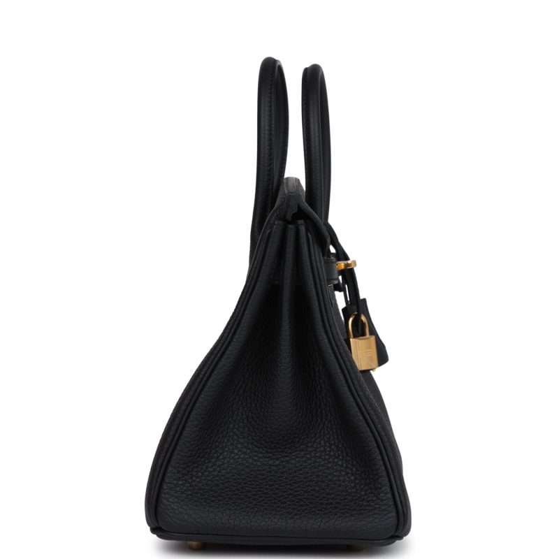 Hermes Birkin 25 Black Togo Gold Hardware - Image 3