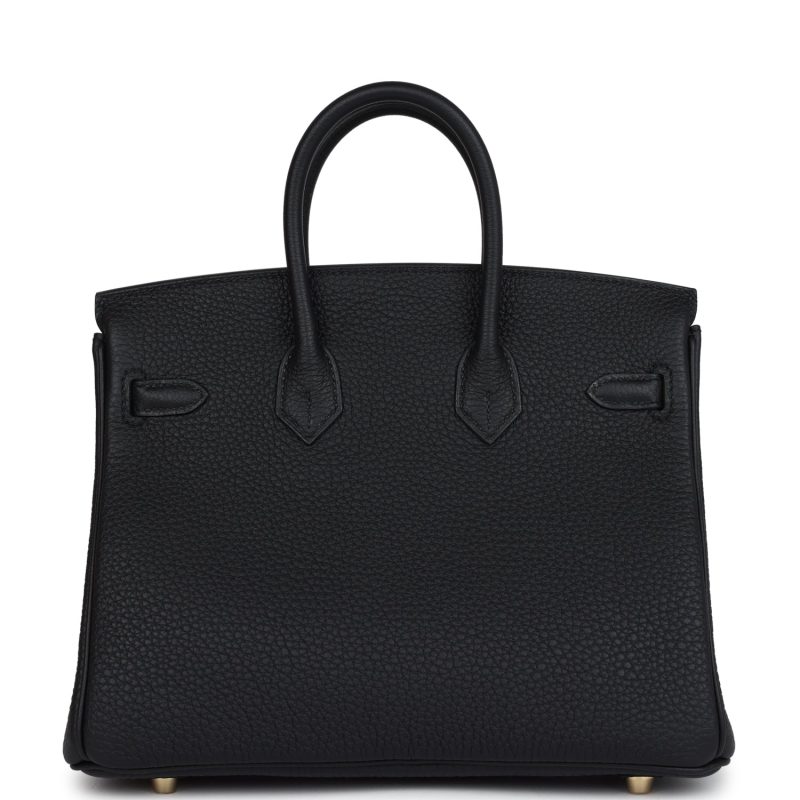 Hermes Birkin 25 Black Togo Gold Hardware - Image 4