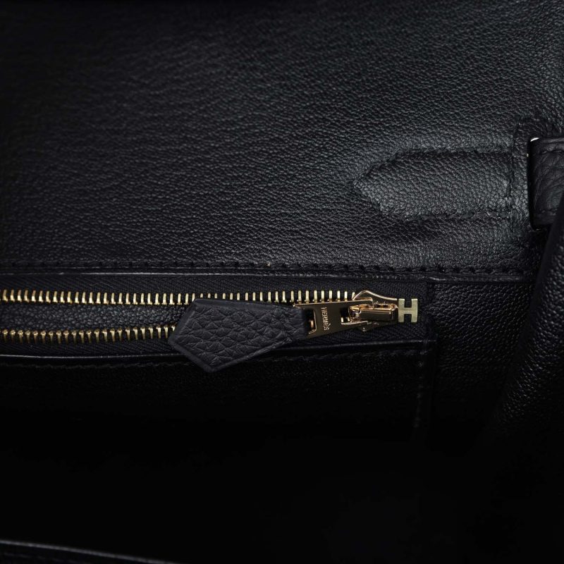 Hermes Birkin 30 Black Togo Gold Hardware - Image 8