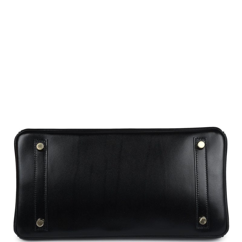 Hermes Birkin 30 Black Box Gold Hardware - Image 5