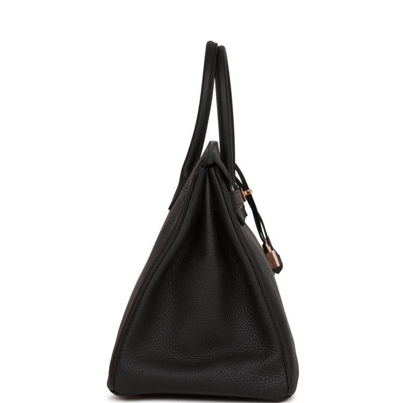 Hermes Birkin 35 Black Togo Rose Gold Hardware - Image 3