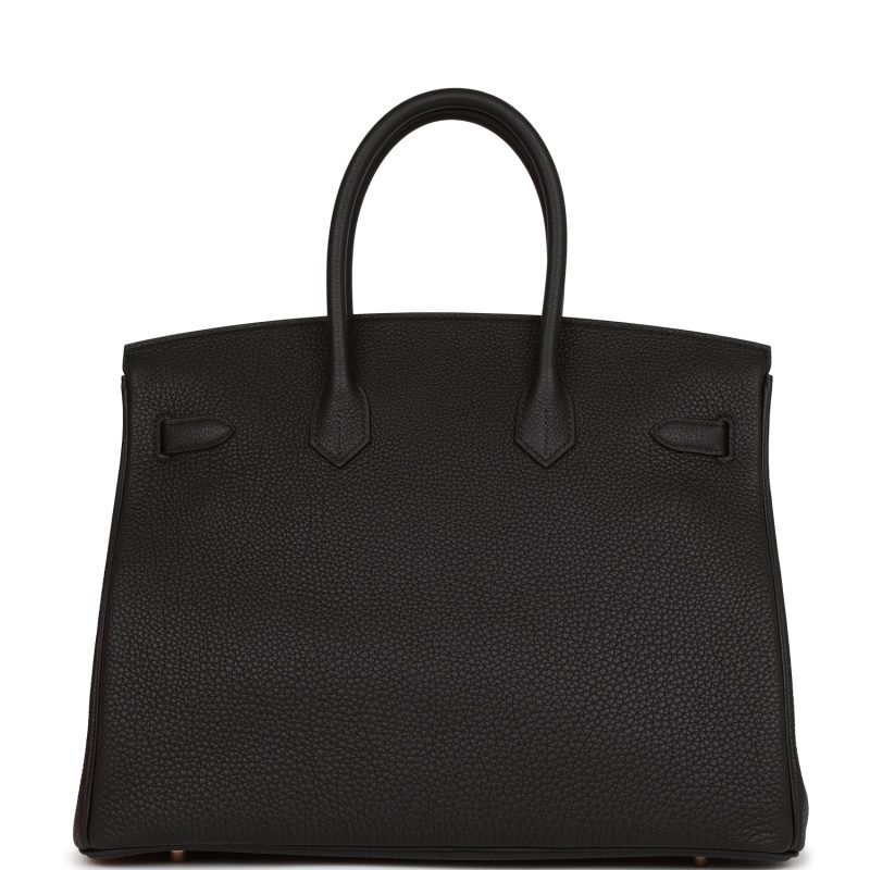Hermes Birkin 35 Black Togo Rose Gold Hardware - Image 4