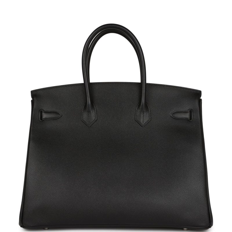 Hermes Birkin 35 Black Epsom Palladium Hardware - Image 4