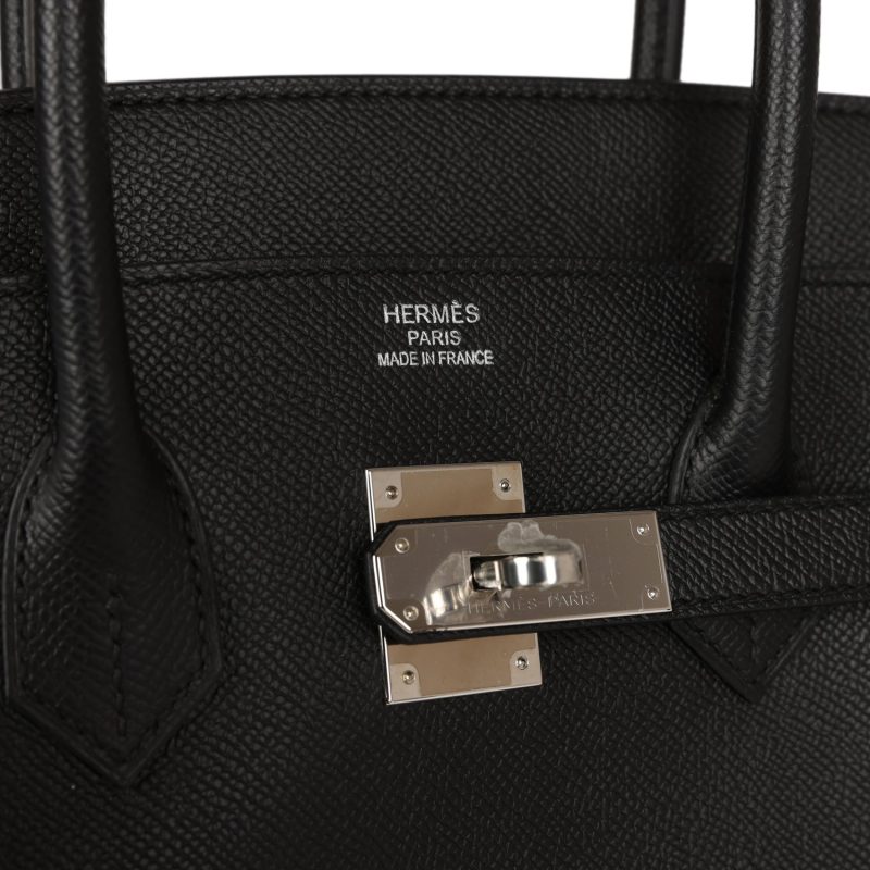 Hermes Birkin 35 Black Epsom Palladium Hardware - Image 5