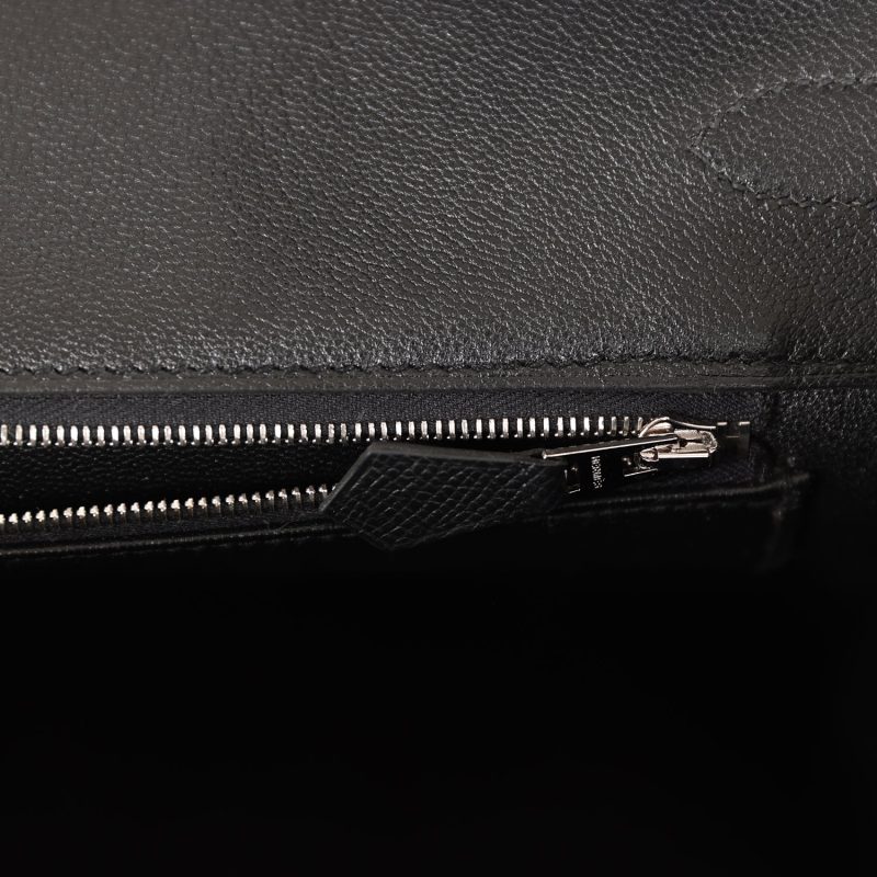 Hermes Birkin 35 Black Epsom Palladium Hardware - Image 7