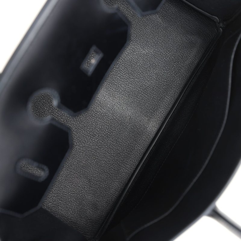 Hermes Birkin 35 Black Box Gold Hardware - Image 7