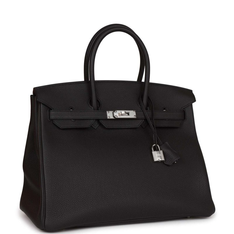 Hermes Birkin 35 Black Togo Palladium Hardware - Image 2