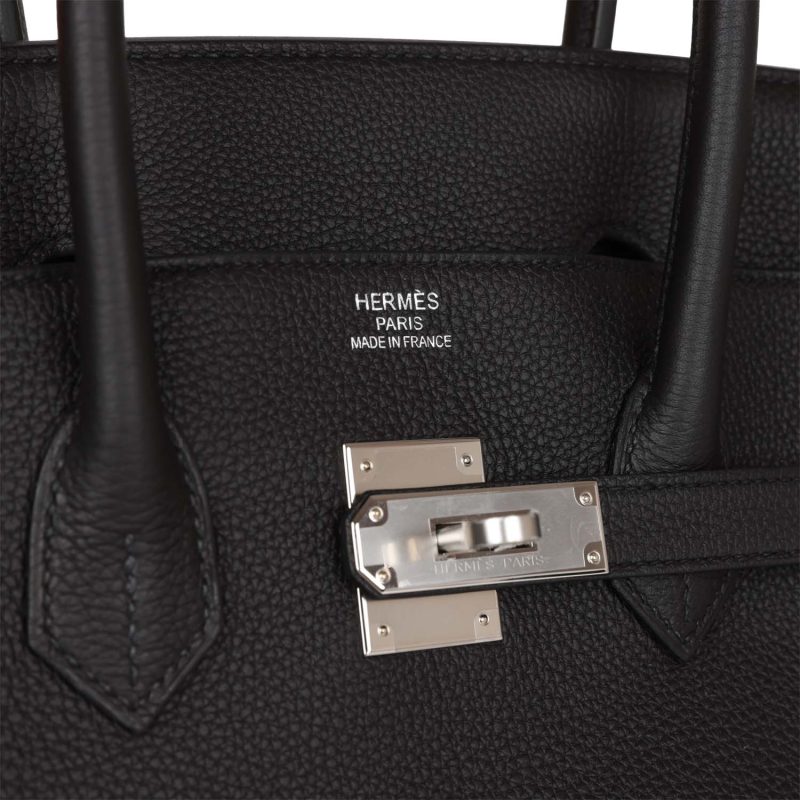 Hermes Birkin 35 Black Togo Palladium Hardware - Image 6