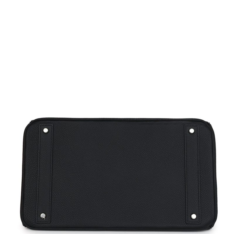 Hermes HAC Birkin 40 Black Togo Palladium Hardware - Image 5