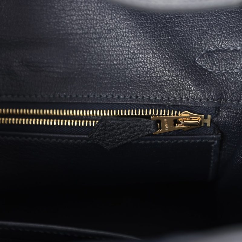 Hermes Birkin 25 Caban Togo Gold Hardware - Image 8