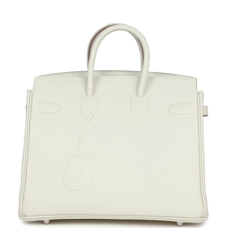 Hermes Birkin Shadow 25 Mushroom Swift Palladium Hardware - Image 4