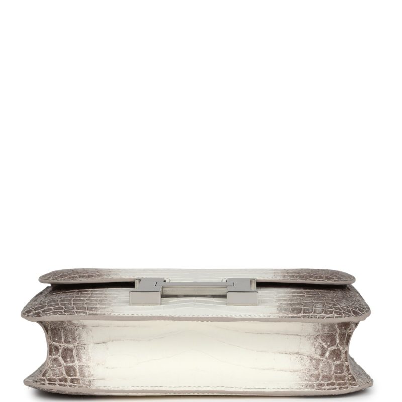 Hermes Constance 1-24 Himalaya Matte Niloticus Crocodile Palladium Hardware - Image 5