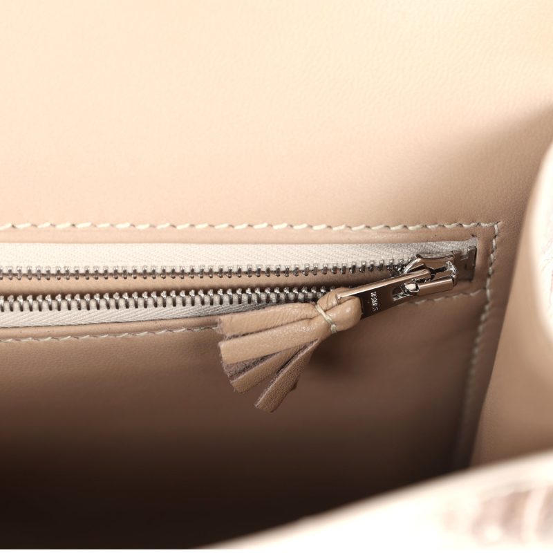 Hermes Constance 1-24 Himalaya Matte Niloticus Crocodile Palladium Hardware - Image 9