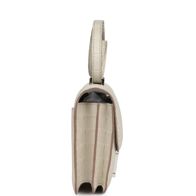 Hermes Constance 18 Beton Matte Alligator Palladium Hardware - Image 3
