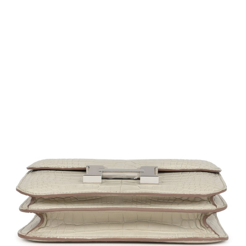 Hermes Constance 18 Beton Matte Alligator Palladium Hardware - Image 5