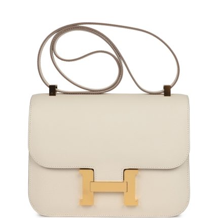Hermes Constance 1-24 Craie Epsom Gold Hardware