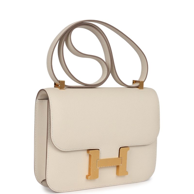 Hermes Constance 1-24 Craie Epsom Brushed Gold Hardware - Image 2