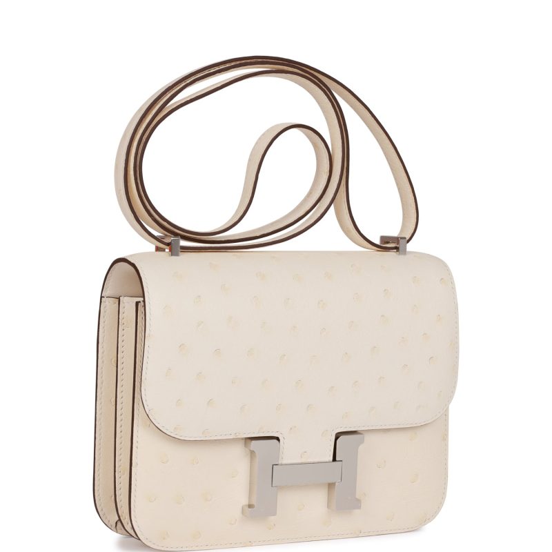 Hermes Constance 18 Nata Ostrich Palladium Hardware - Image 2