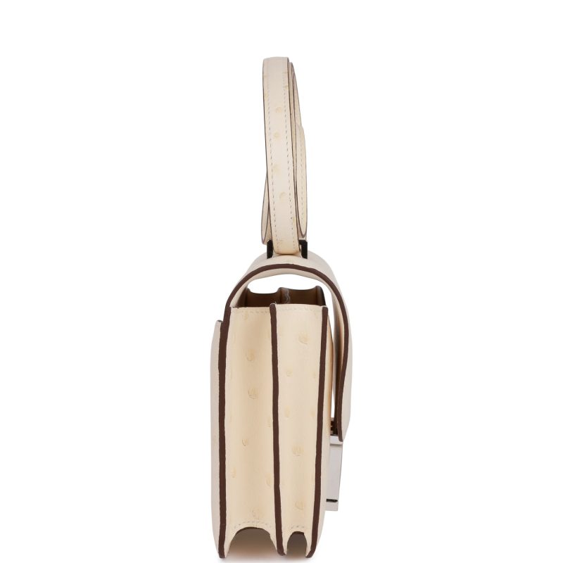 Hermes Constance 18 Nata Ostrich Palladium Hardware - Image 3