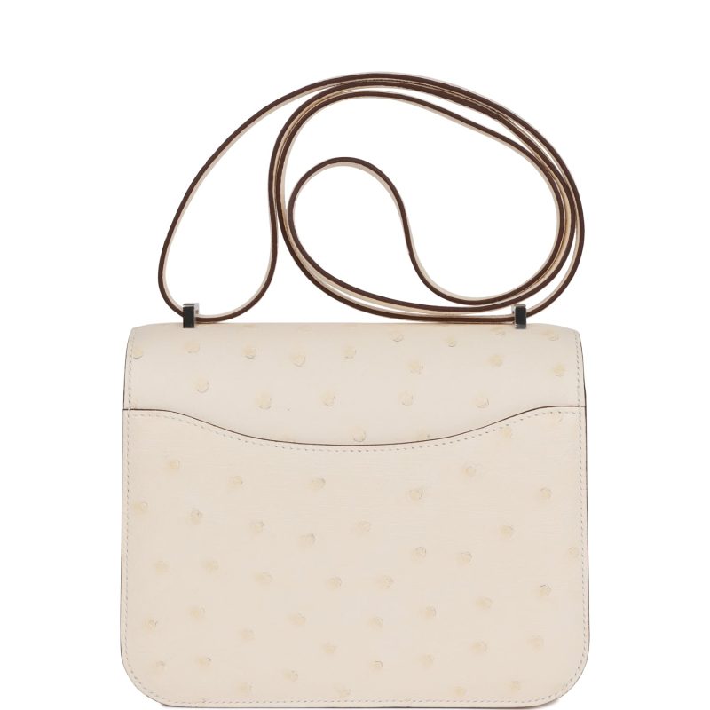 Hermes Constance 18 Nata Ostrich Palladium Hardware - Image 4