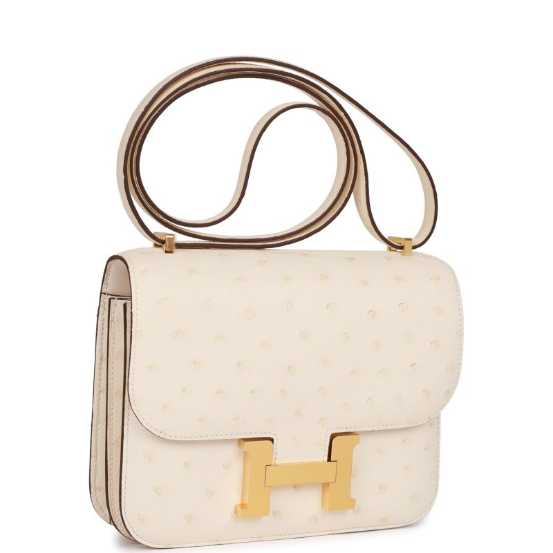 Hermes Constance 18 Nata Ostrich Gold Hardware - Image 2