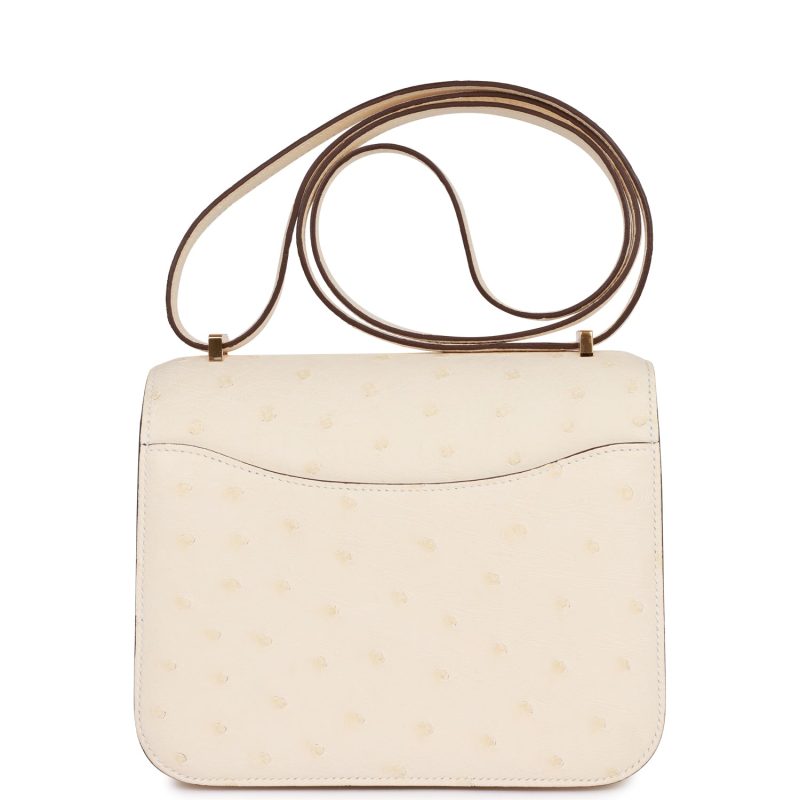 Hermes Constance 18 Nata Ostrich Gold Hardware - Image 4