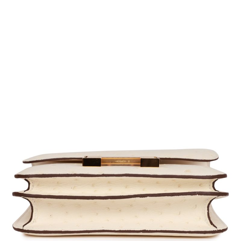 Hermes Constance 18 Nata Ostrich Gold Hardware - Image 5
