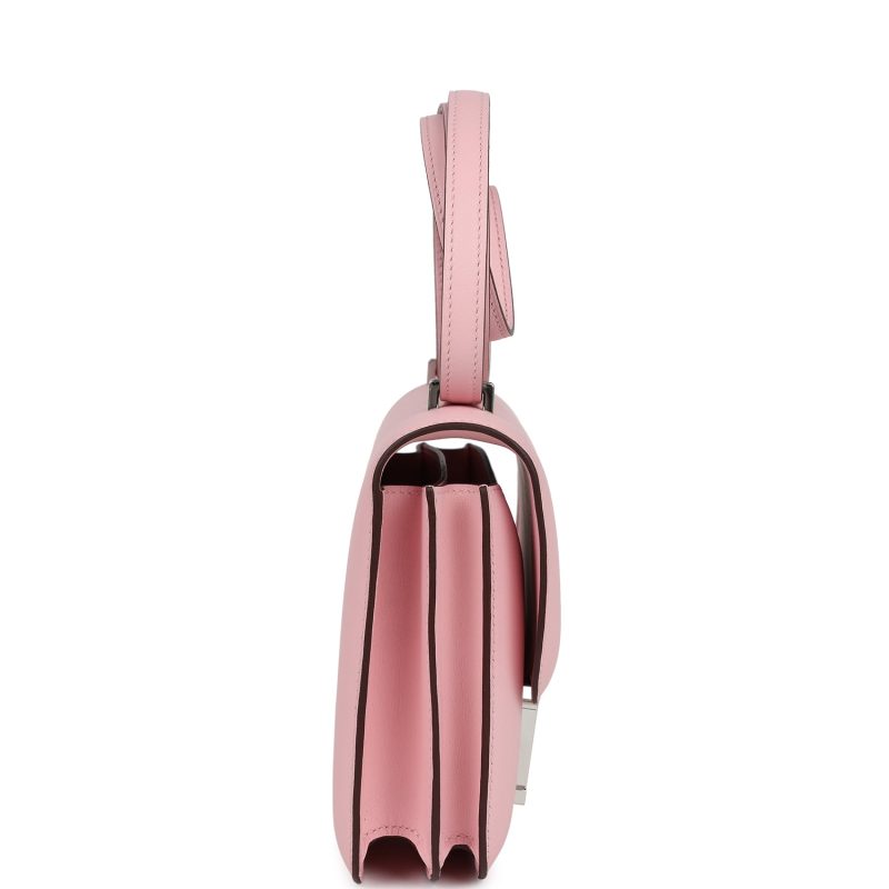 Hermes Constance 18 Rose Sakura Swift Palladium Hardware - Image 3