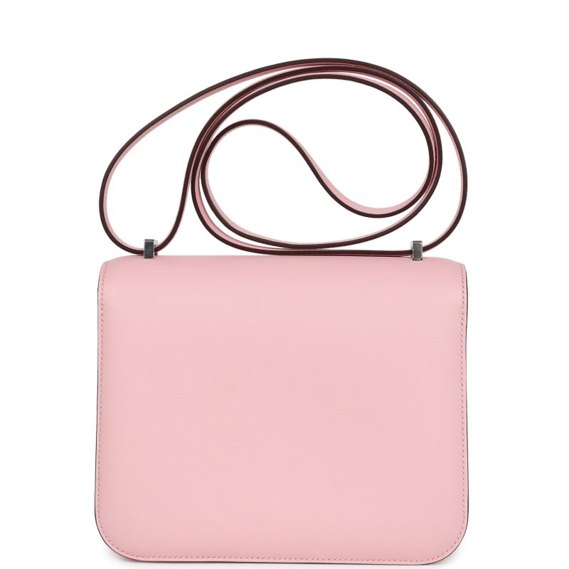 Hermes Constance 18 Rose Sakura Swift Palladium Hardware - Image 4