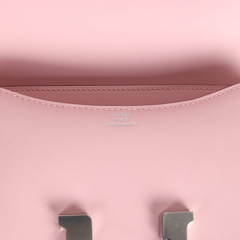 Hermes Constance 18 Rose Sakura Swift Palladium Hardware - Image 7
